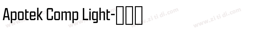 Apotek Comp Light字体转换 Apotek Comp Light字体转换